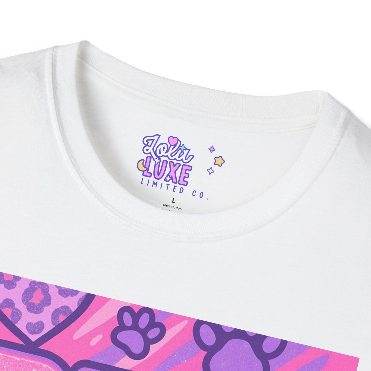 Pet Mom AF Unisex Softstyle Glam Tee - Cute Animal Lover Gift