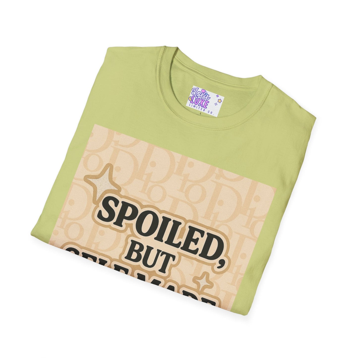 Spoiled, but Self-Made Unisex Softstyle Glam Tee