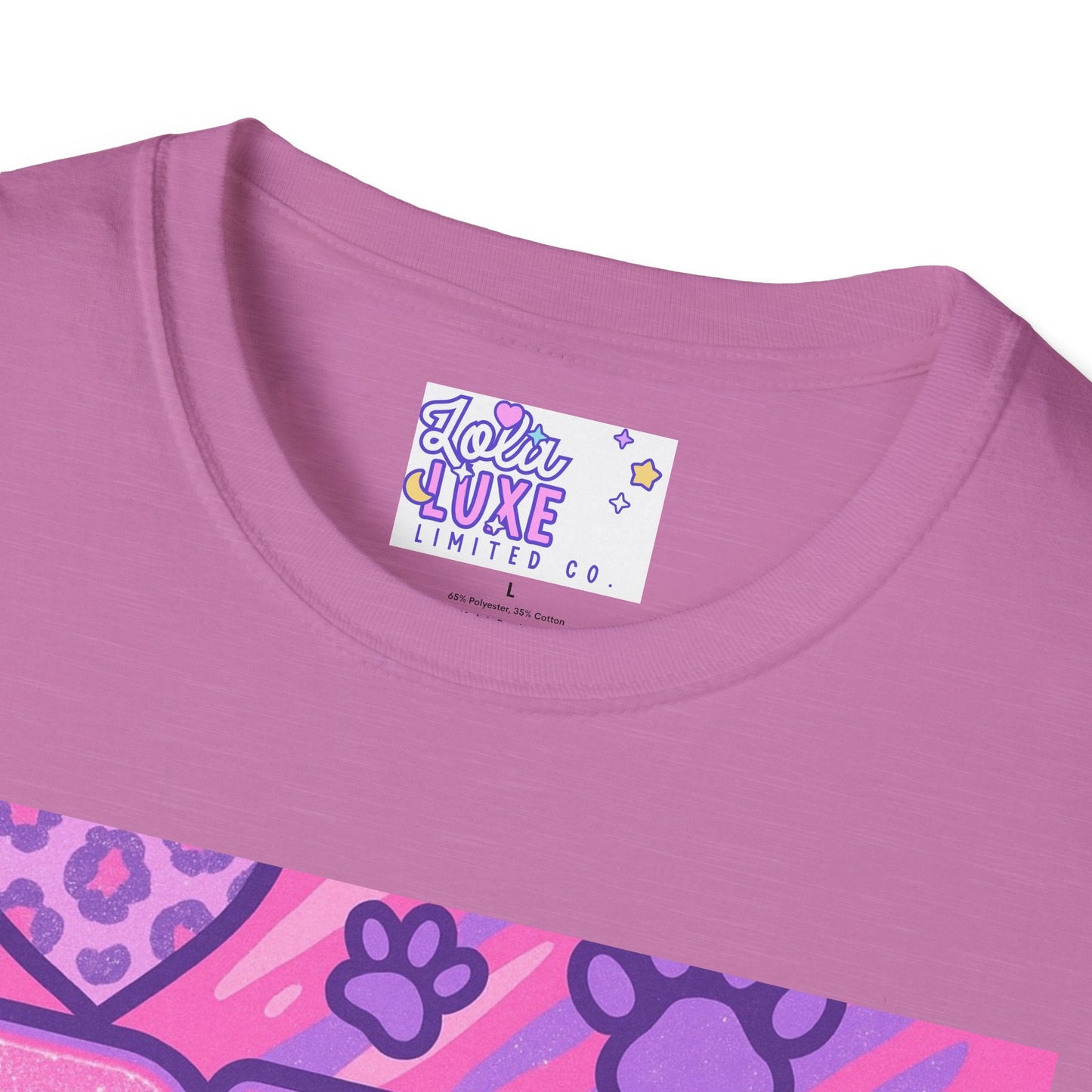 Pet Mom AF Unisex Softstyle Glam Tee - Cute Animal Lover Gift
