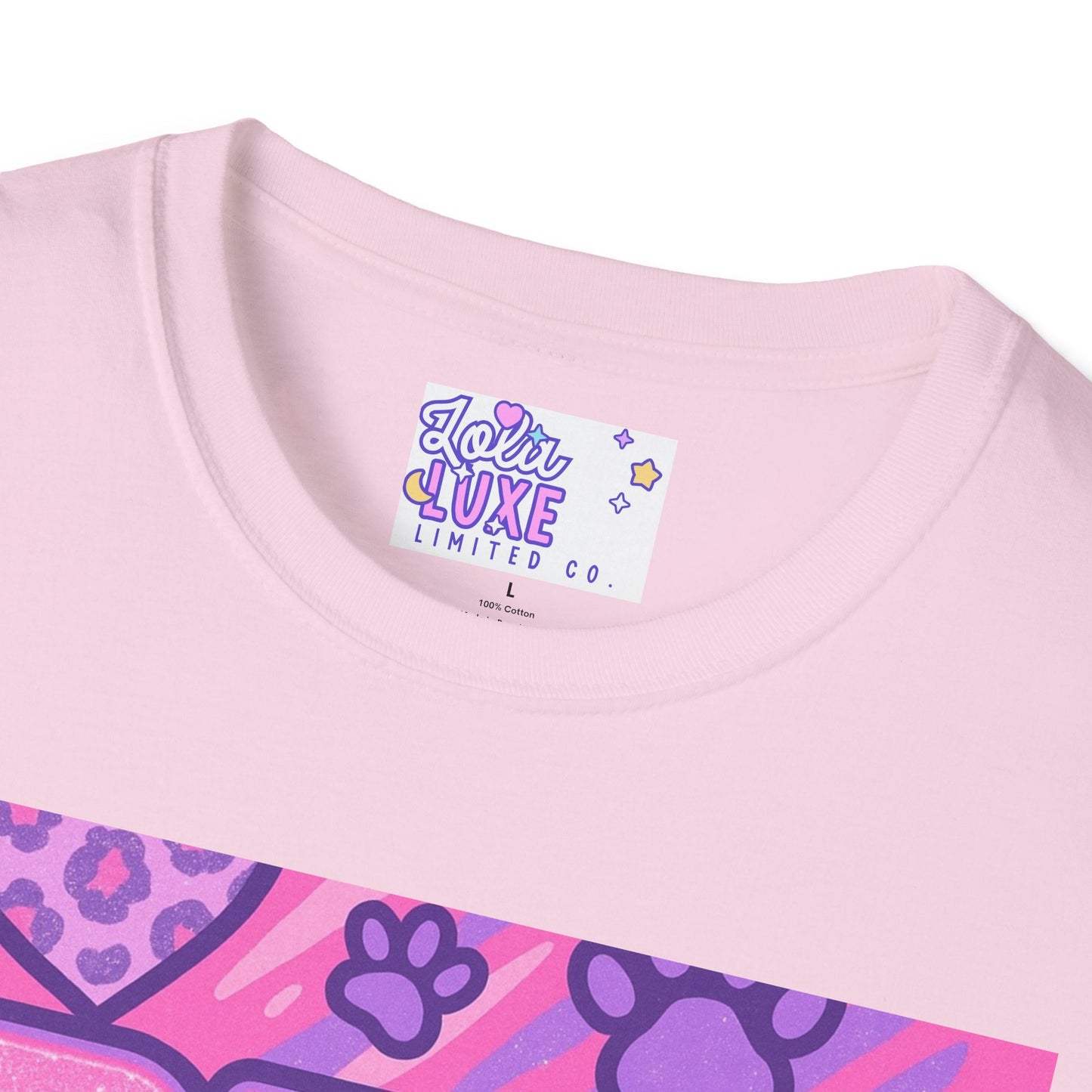 Pet Mom AF Unisex Softstyle Glam Tee - Cute Animal Lover Gift
