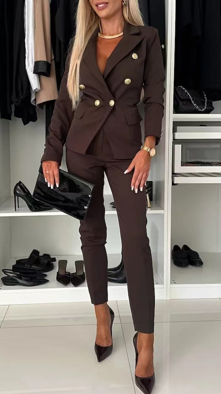 Button-down Jacket & Slim-fit Trousers