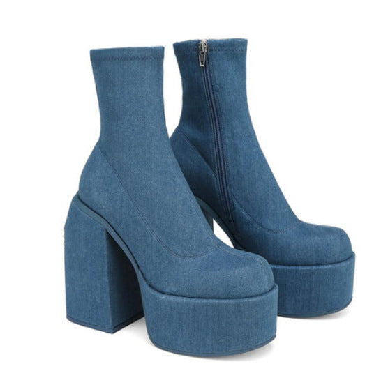 Stovepipe Platform Boots