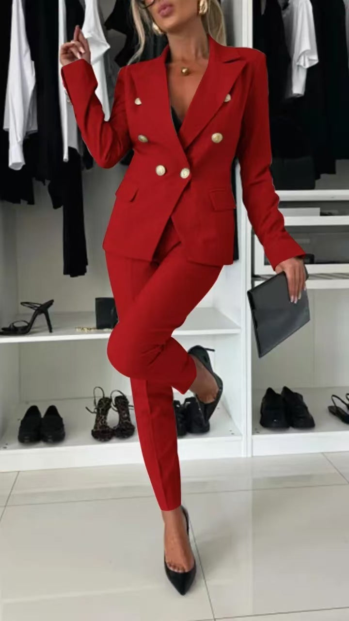 Button-down Jacket & Slim-fit Trousers