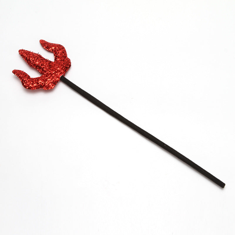 Halloween Headband & Pitchfork