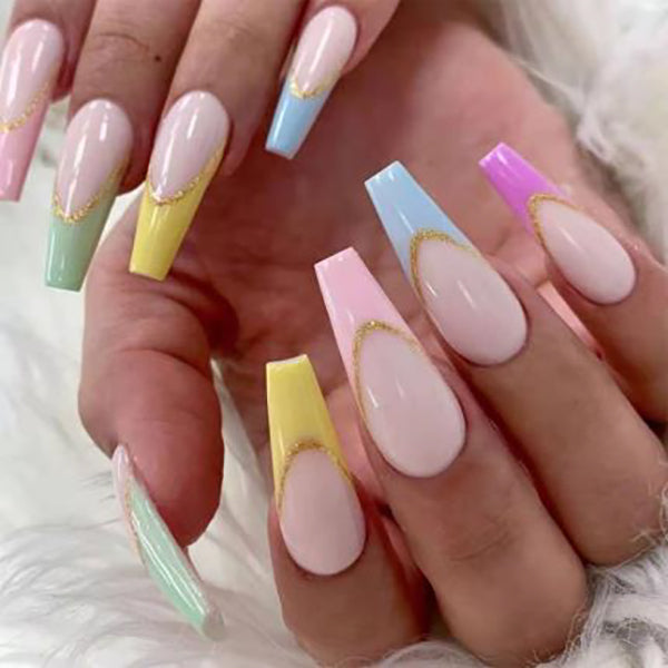OEM Coffin Press on Nails