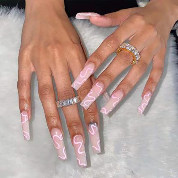 OEM Coffin Press on Nails