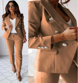 Button-down Jacket & Slim-fit Trousers