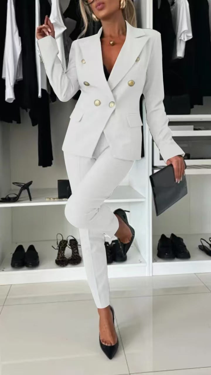 Button-down Jacket & Slim-fit Trousers