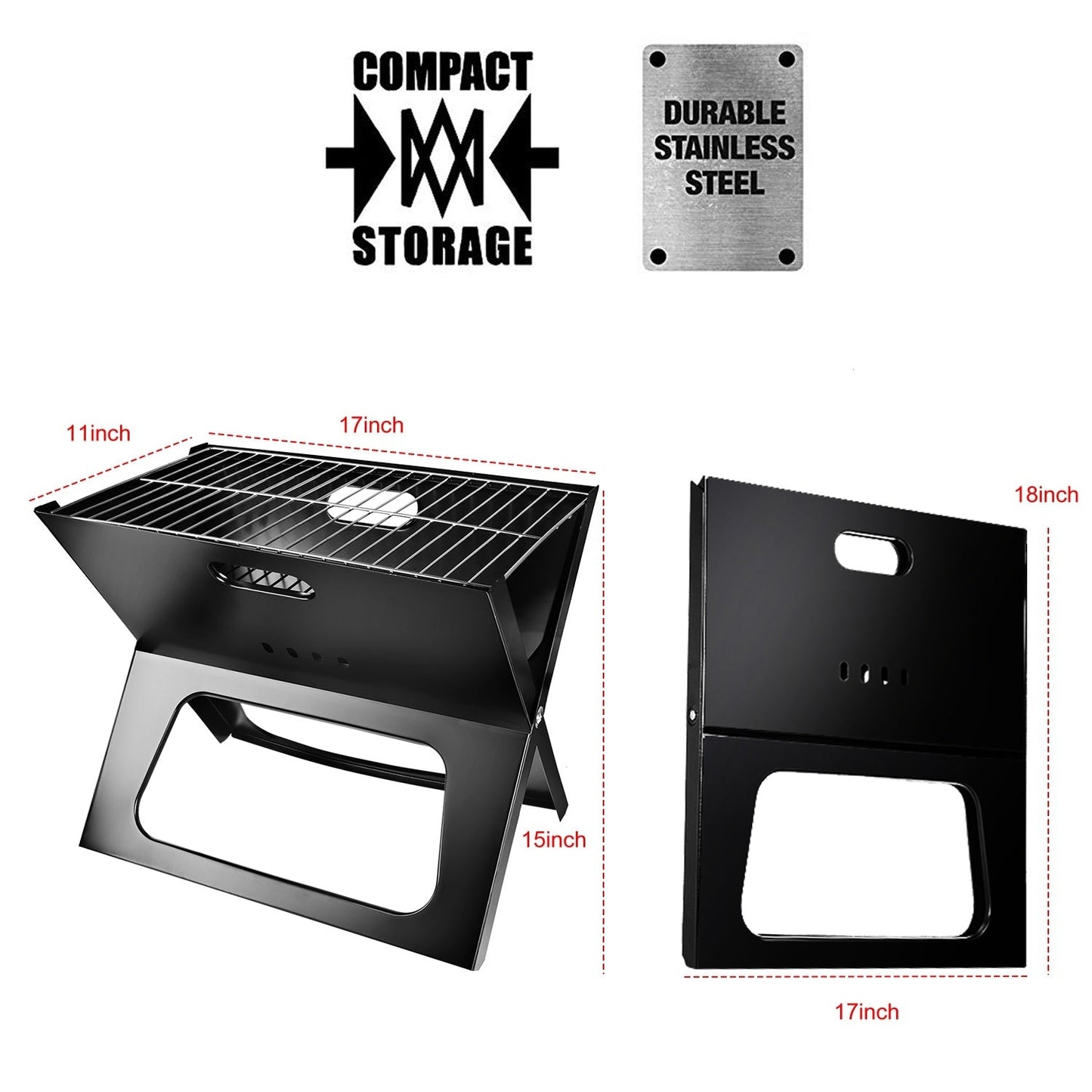 Portable BBQ Barbecue Grill Foldable