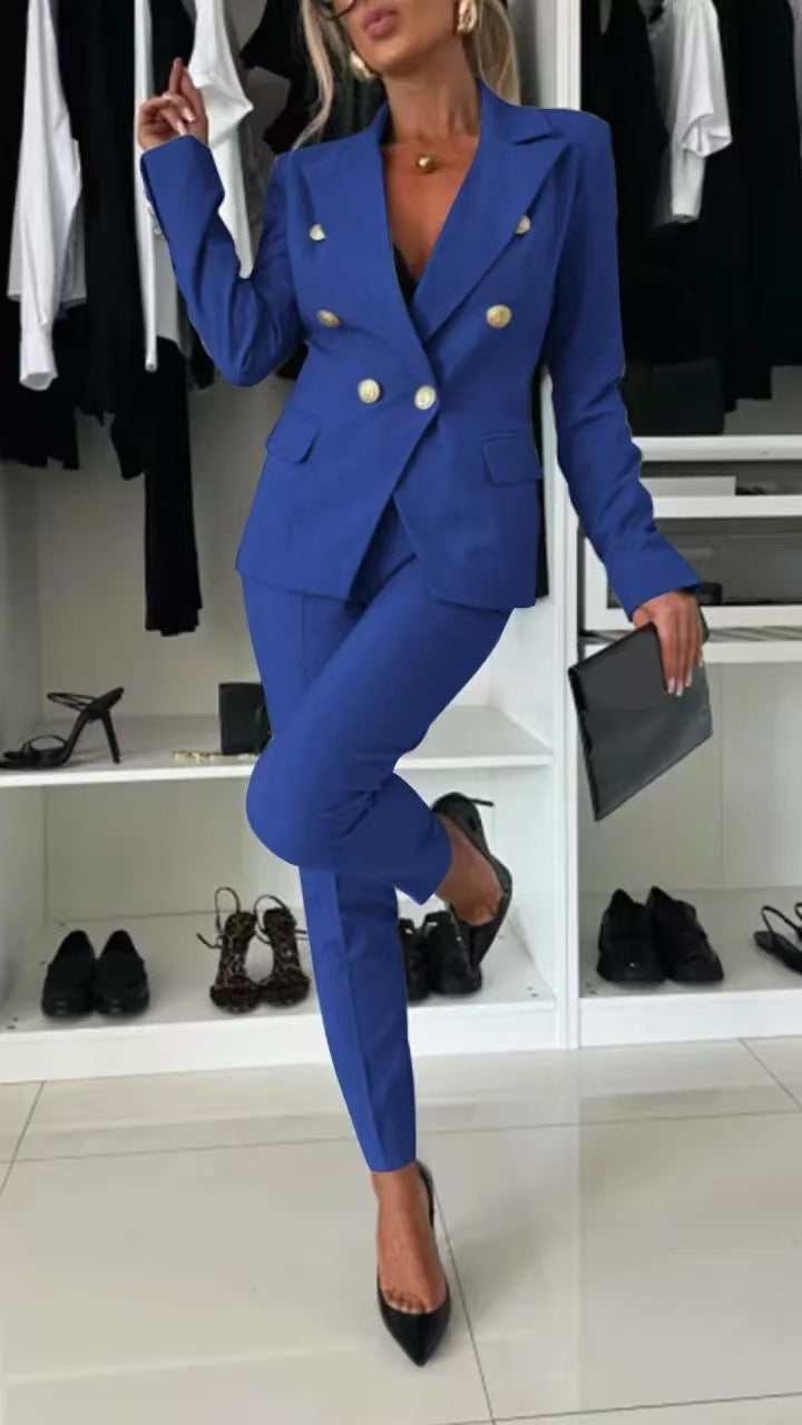 Button-down Jacket & Slim-fit Trousers