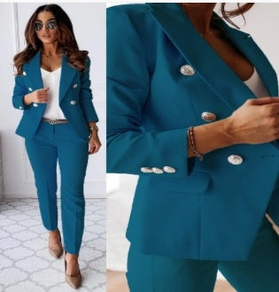 Button-down Jacket & Slim-fit Trousers