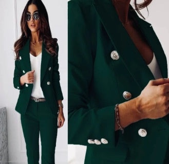 Button-down Jacket & Slim-fit Trousers