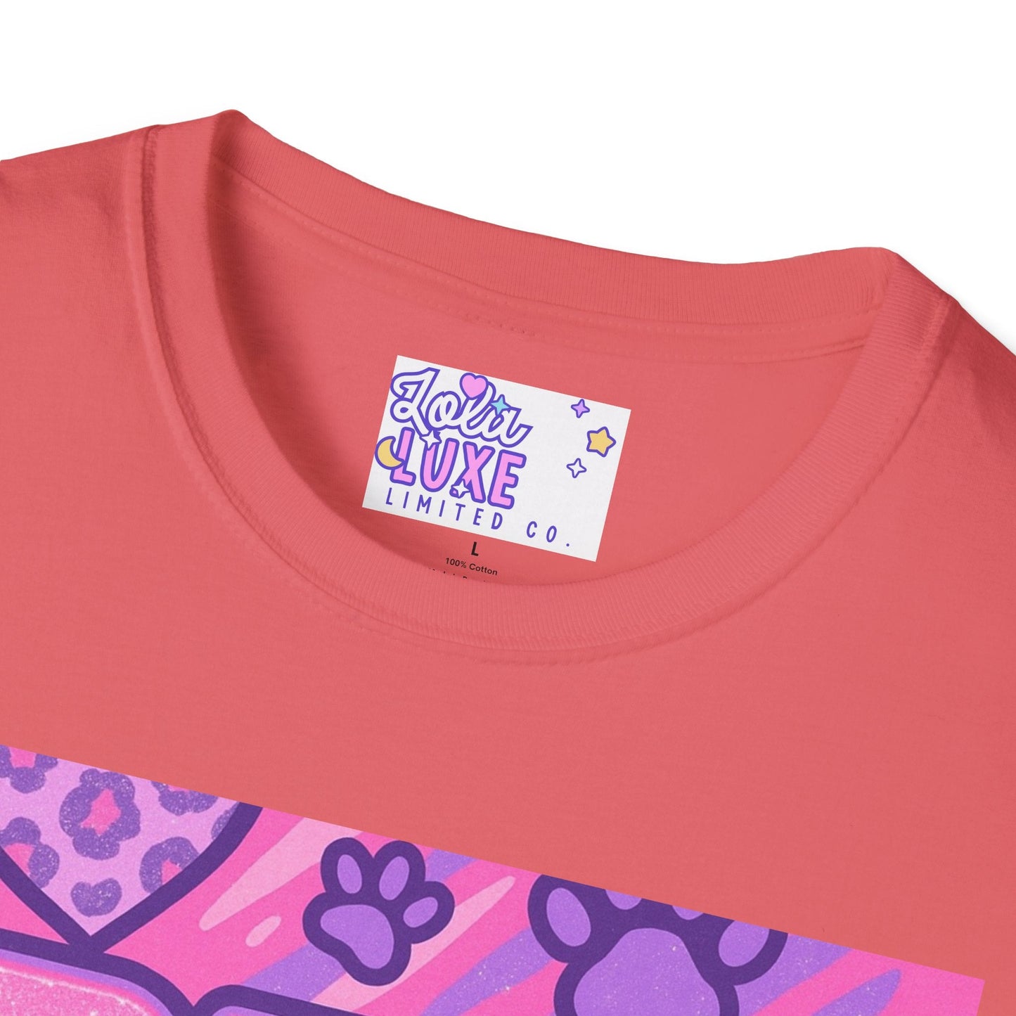 Pet Mom AF Unisex Softstyle Glam Tee - Cute Animal Lover Gift