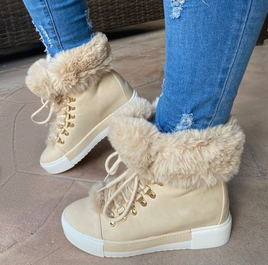 Fuzzy Ankle Boots