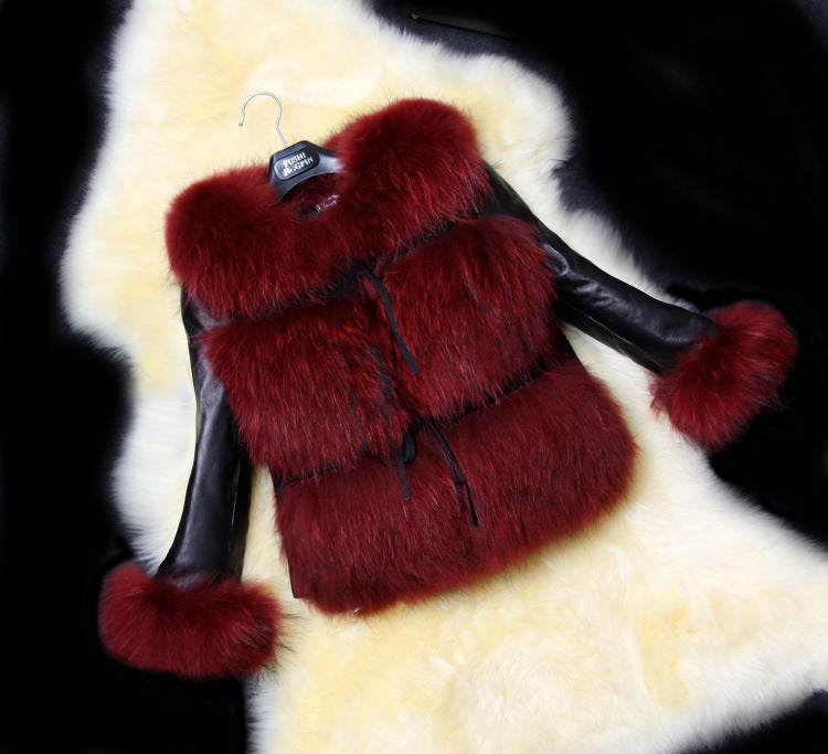 Faux foxy coat