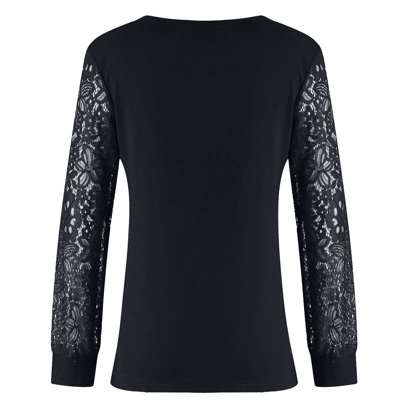 Long Sleeve Lace V-neck Shirt