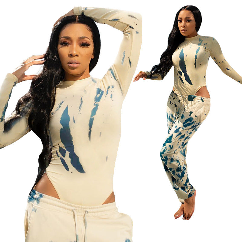 Foiled One-Piece Pants