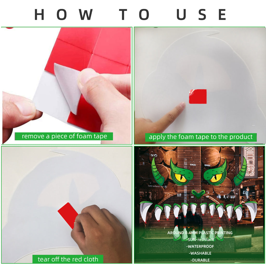 Green Monster Halloween Door Decoration