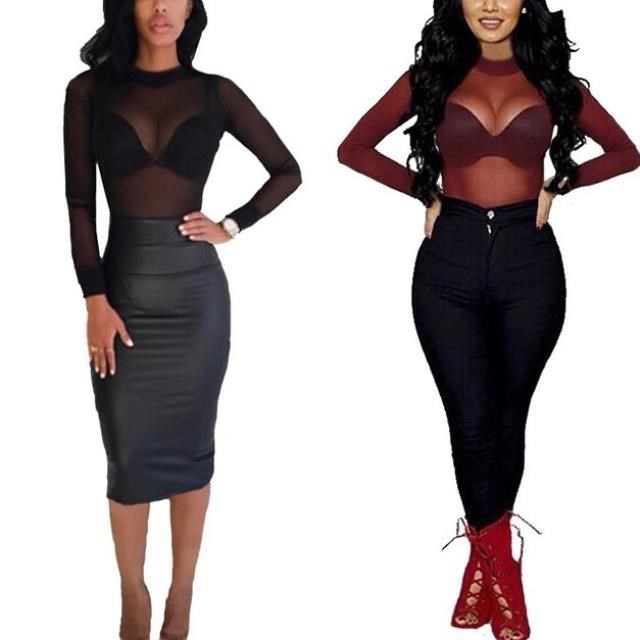 Long SLeeve Mesh Shirt