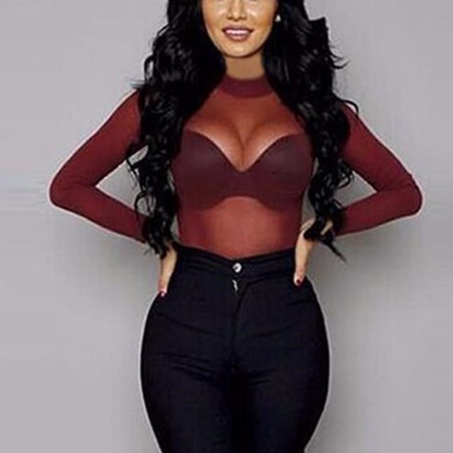 Long SLeeve Mesh Shirt