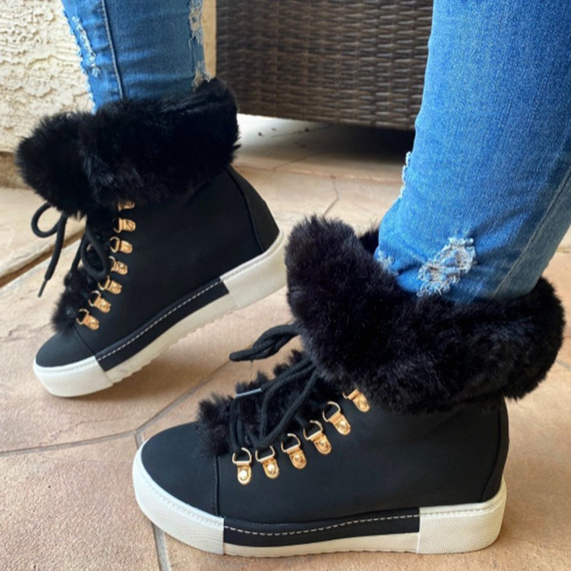 Fuzzy Ankle Boots