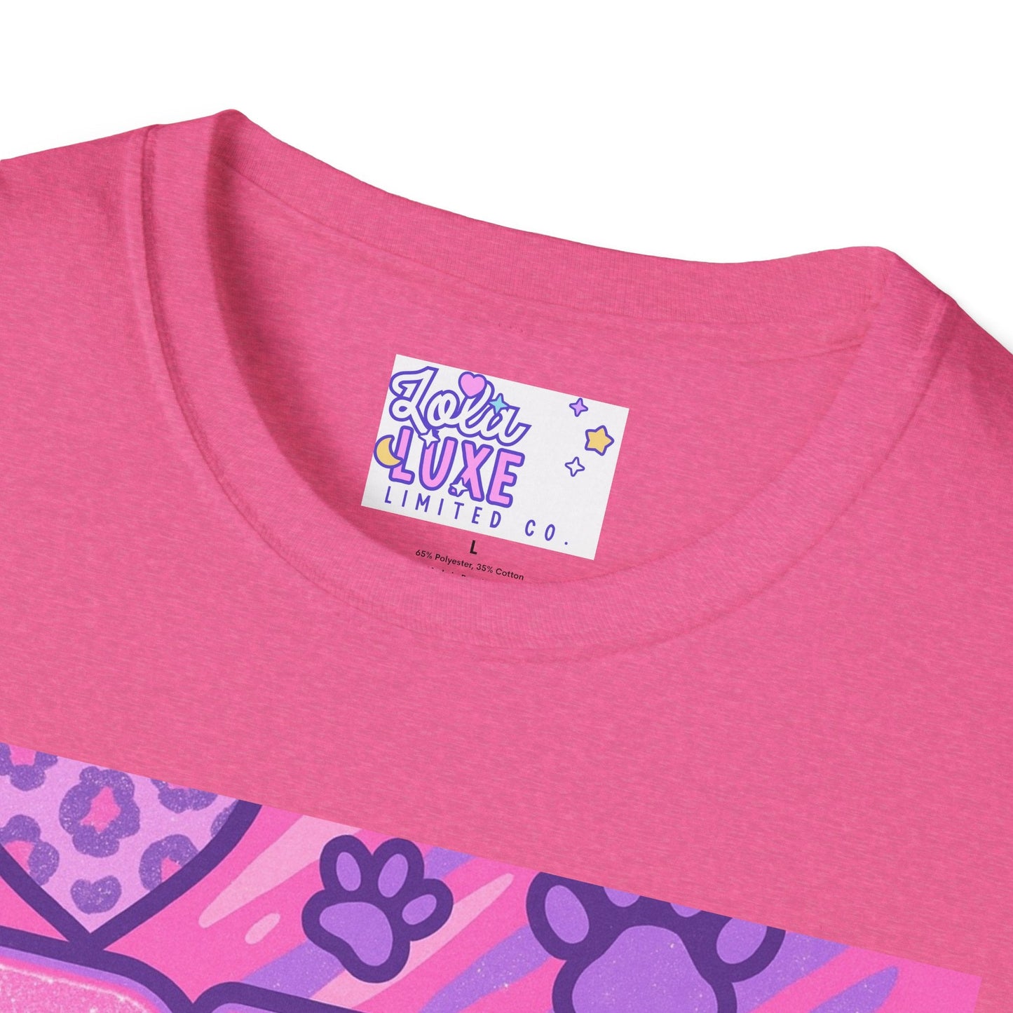 Pet Mom AF Unisex Softstyle Glam Tee - Cute Animal Lover Gift