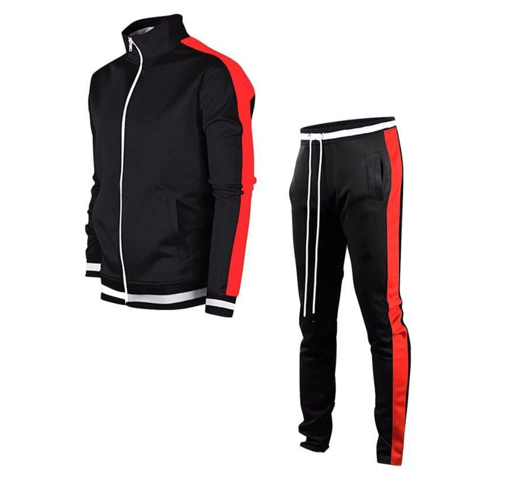 Men's Colorblock Cardigan Collar