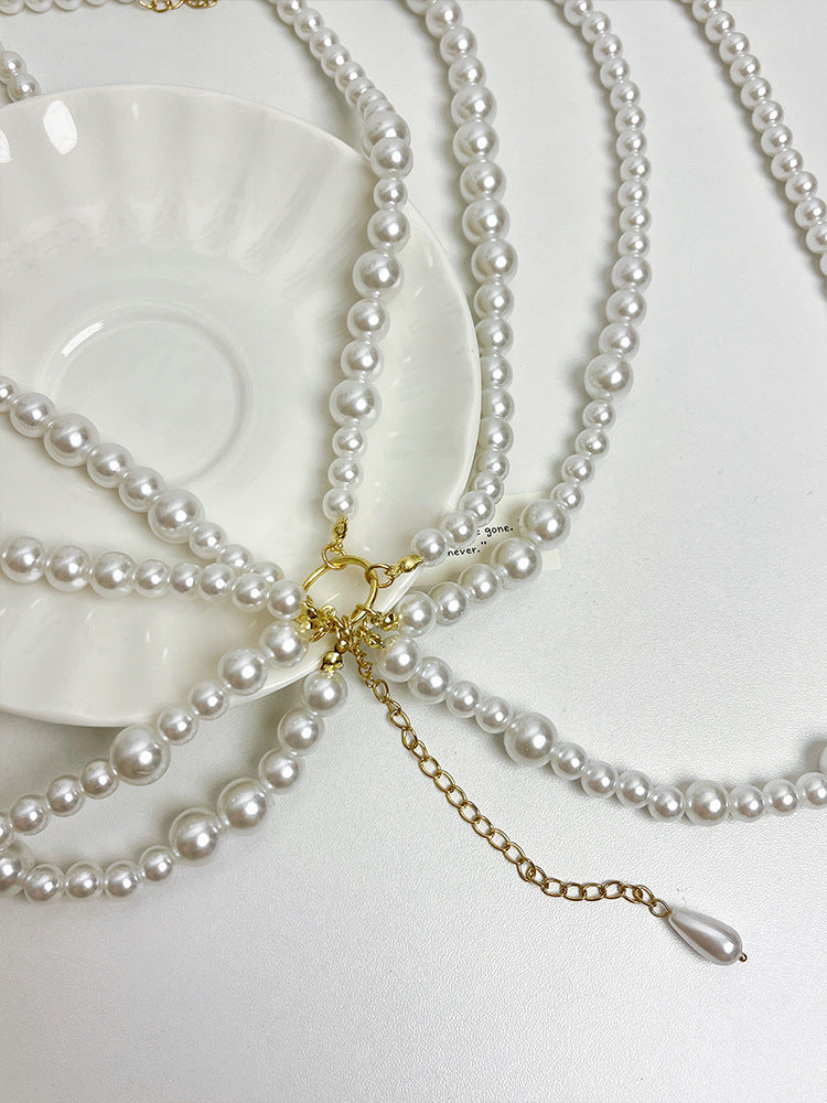 Multi-layer Pearl Waist Chain Female Tassel Belt Dress Sweater