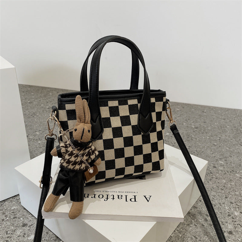 Houndstooth Checkerboard Handbag