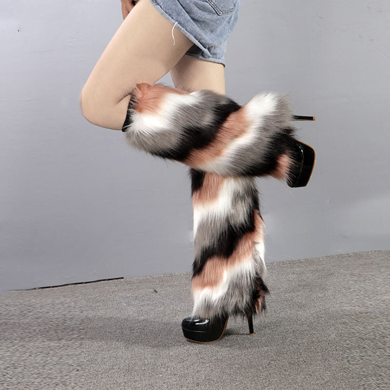 Fashionable Furry Boots Cover