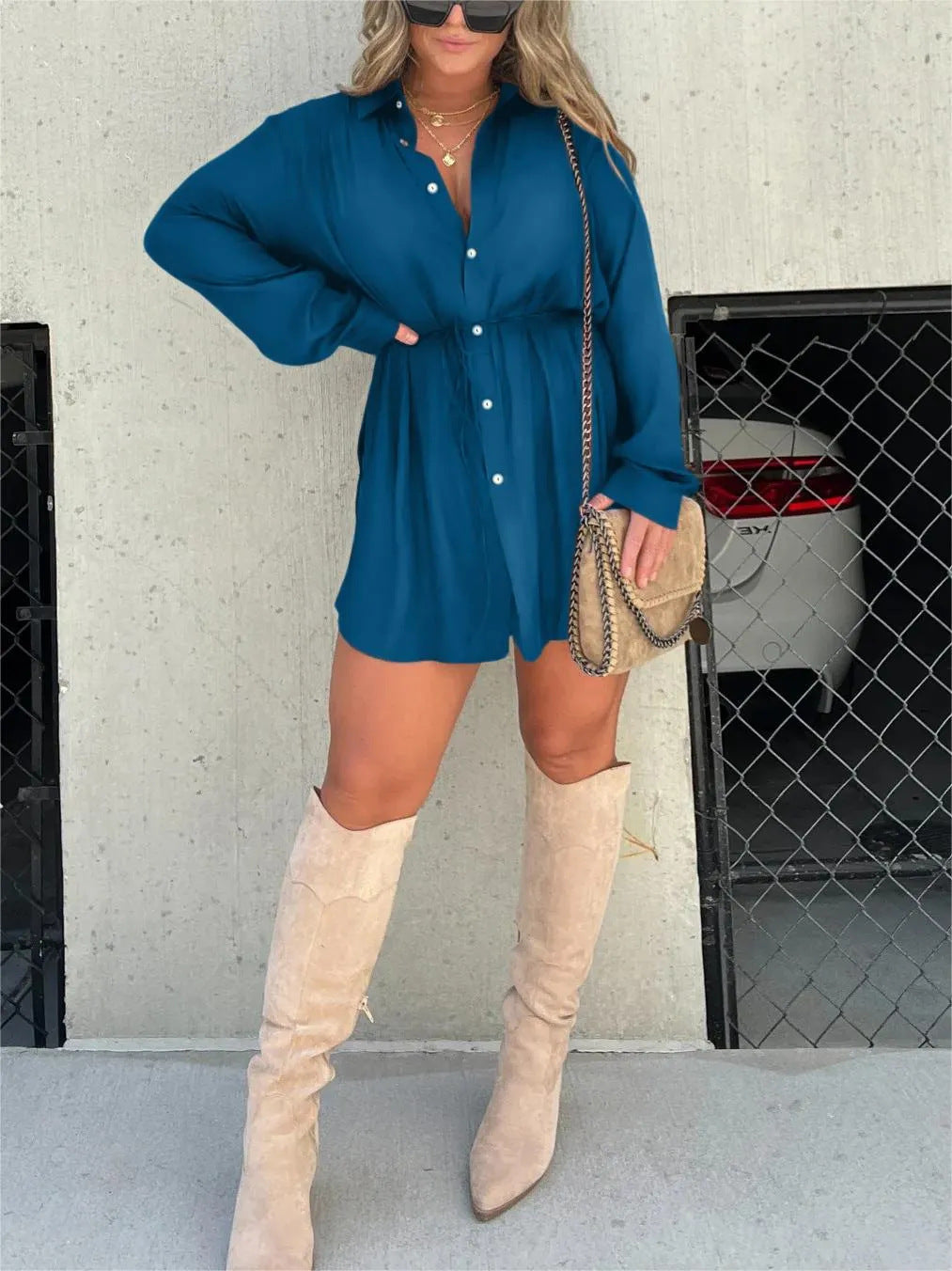 Long Sleeve Jumpsuit Dress