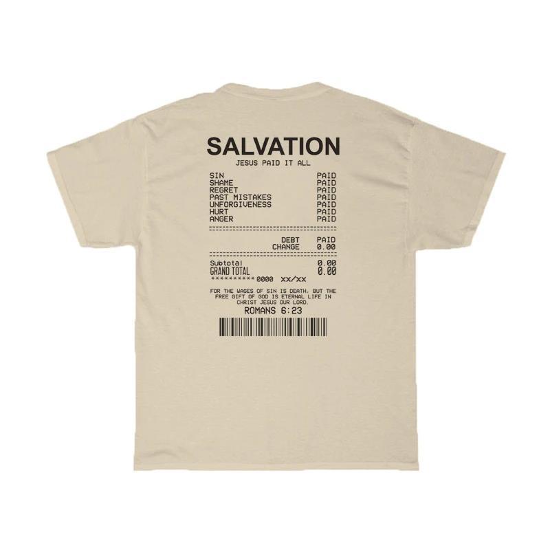 Salvation Back Print Bible Verse