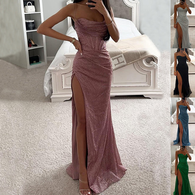 Evening V-neck Long Dress