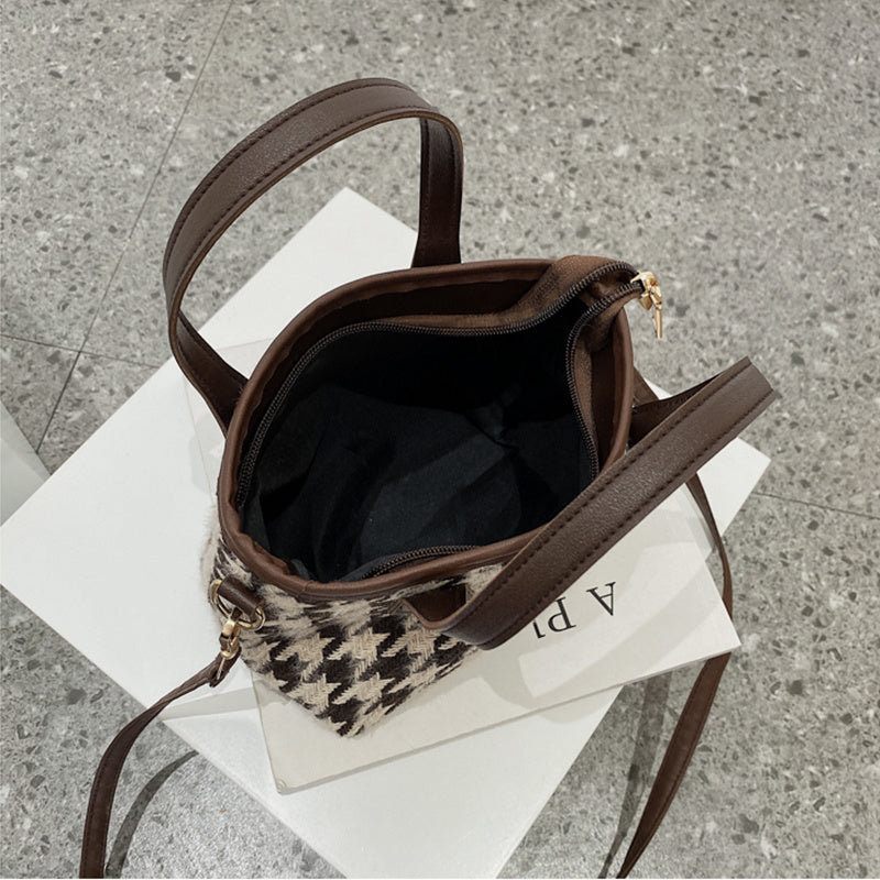 Houndstooth Checkerboard Handbag