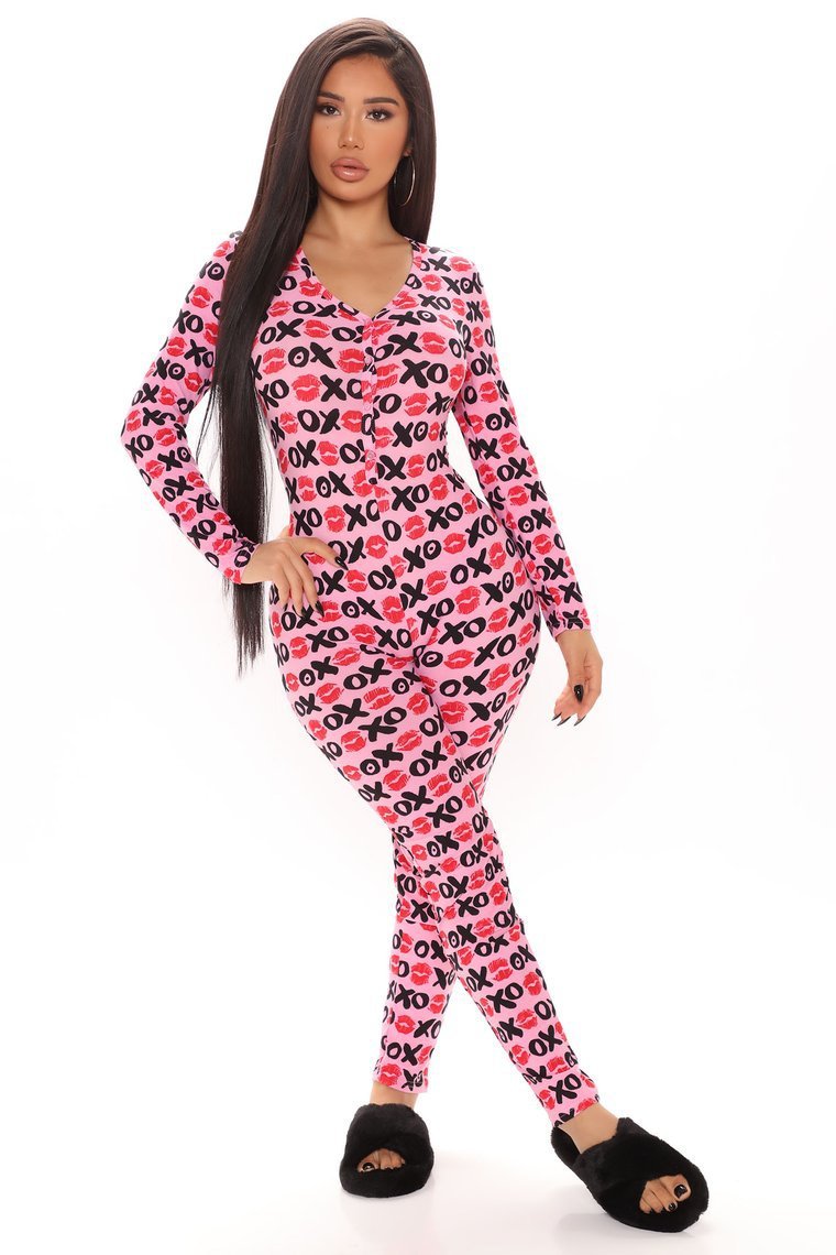 Plaid Print Long Sleeve Pajamas