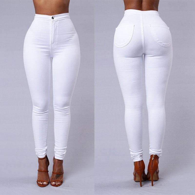 High Waist Stretch Skinny Jeans