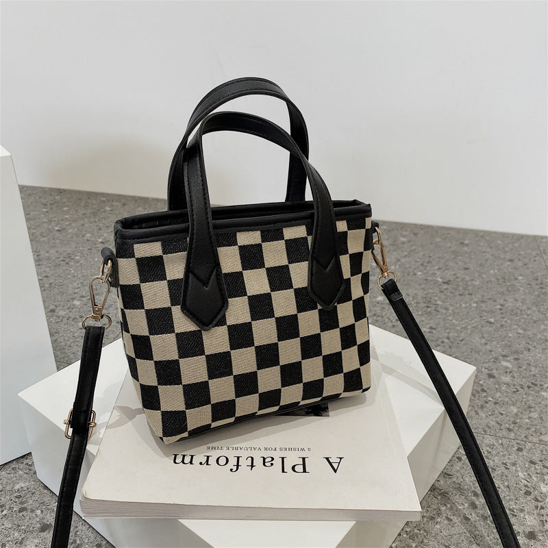 Houndstooth Checkerboard Handbag