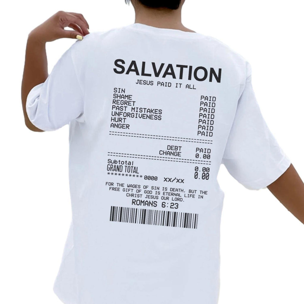 Salvation Back Print Bible Verse