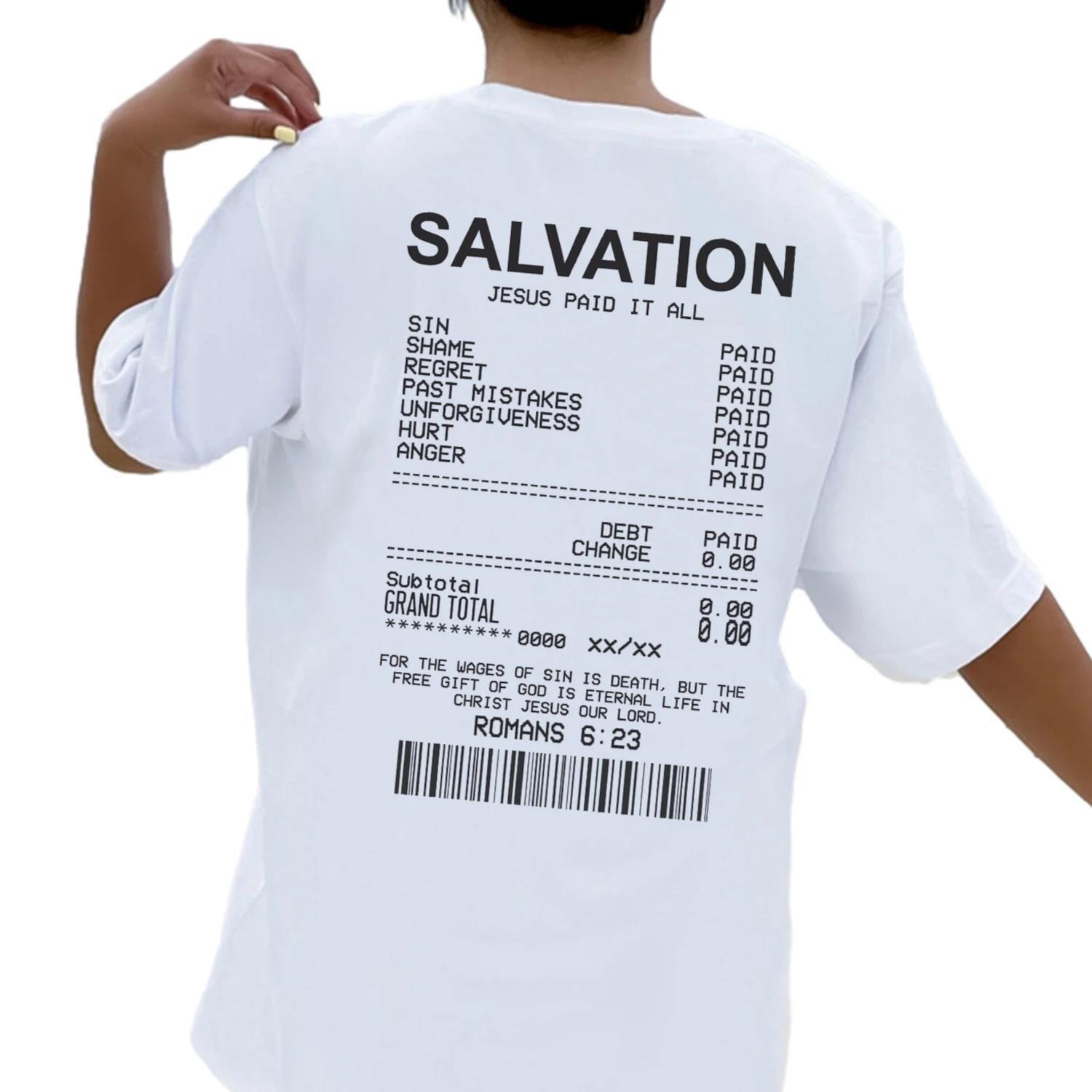 Salvation Back Print Bible Verse