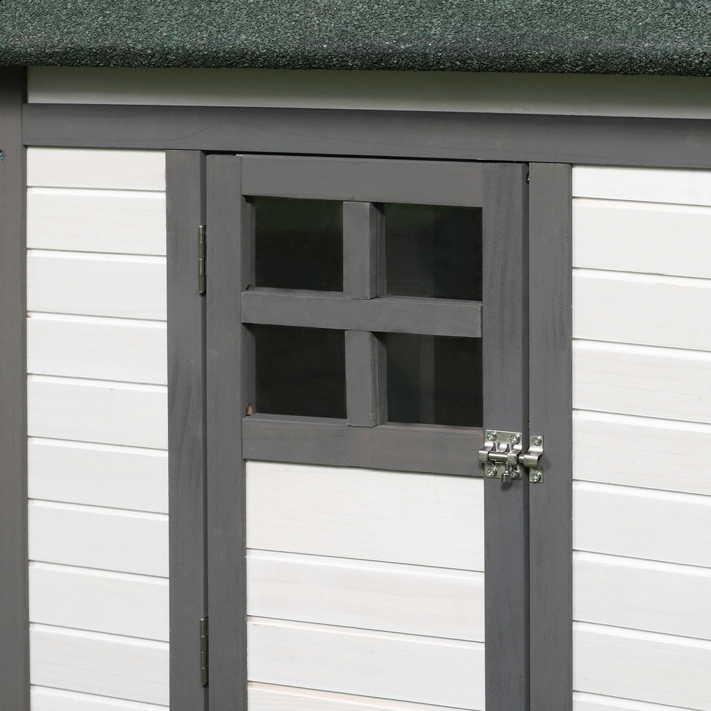 Wooden Chicken Coop 77 Inch With Weatherproof Roof