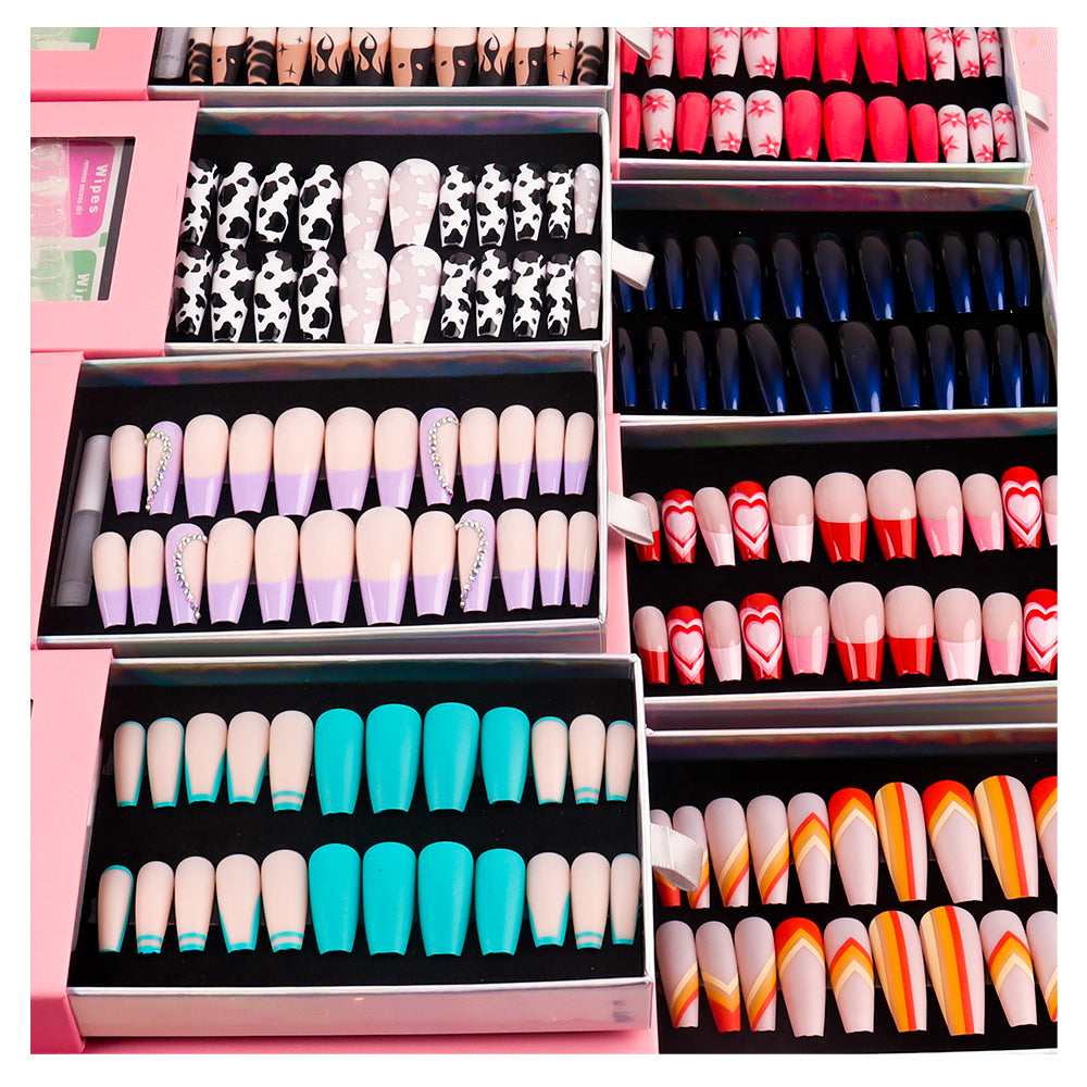 OEM Coffin Press on Nails