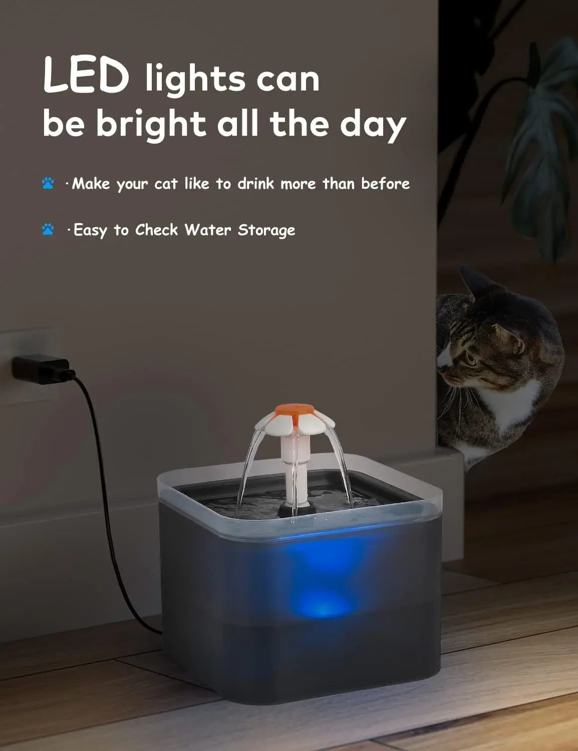 LED Automatic Pet Water Dispenser