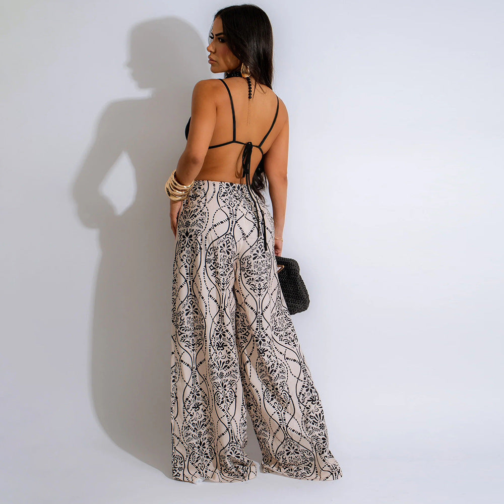 Lace-up Jumpsuit