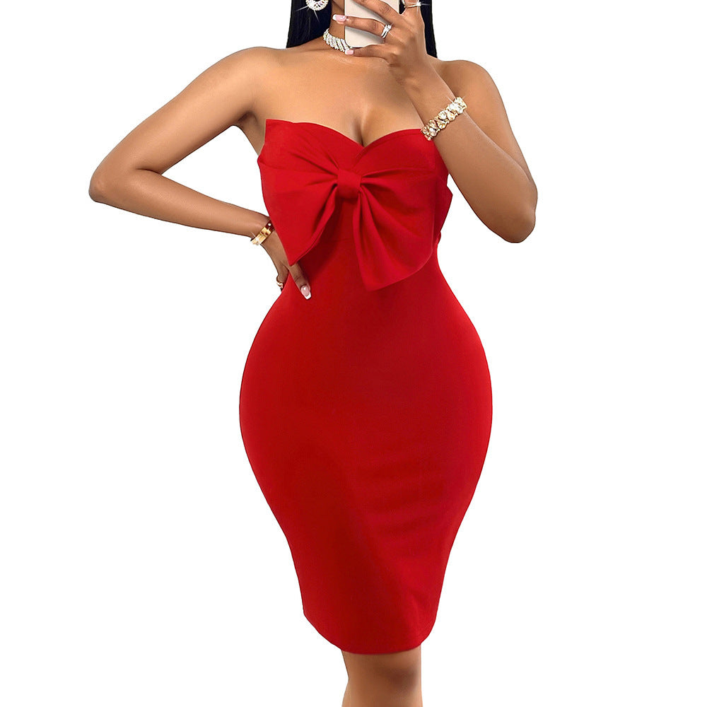 High Waist Sheath Dress