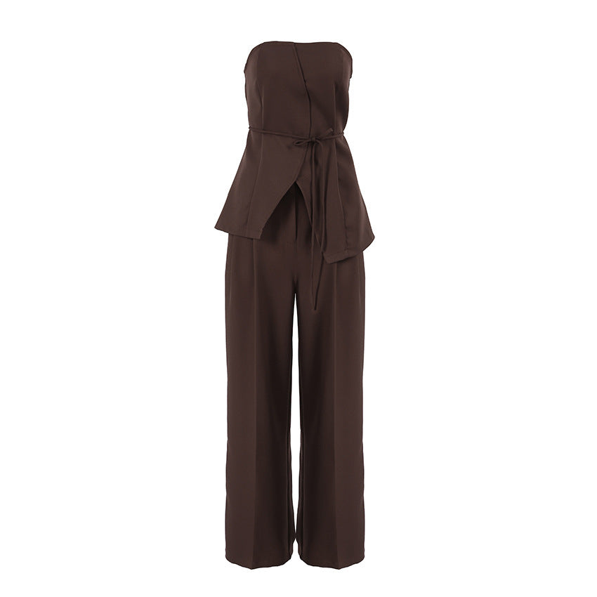 Wide-leg Pants Suit