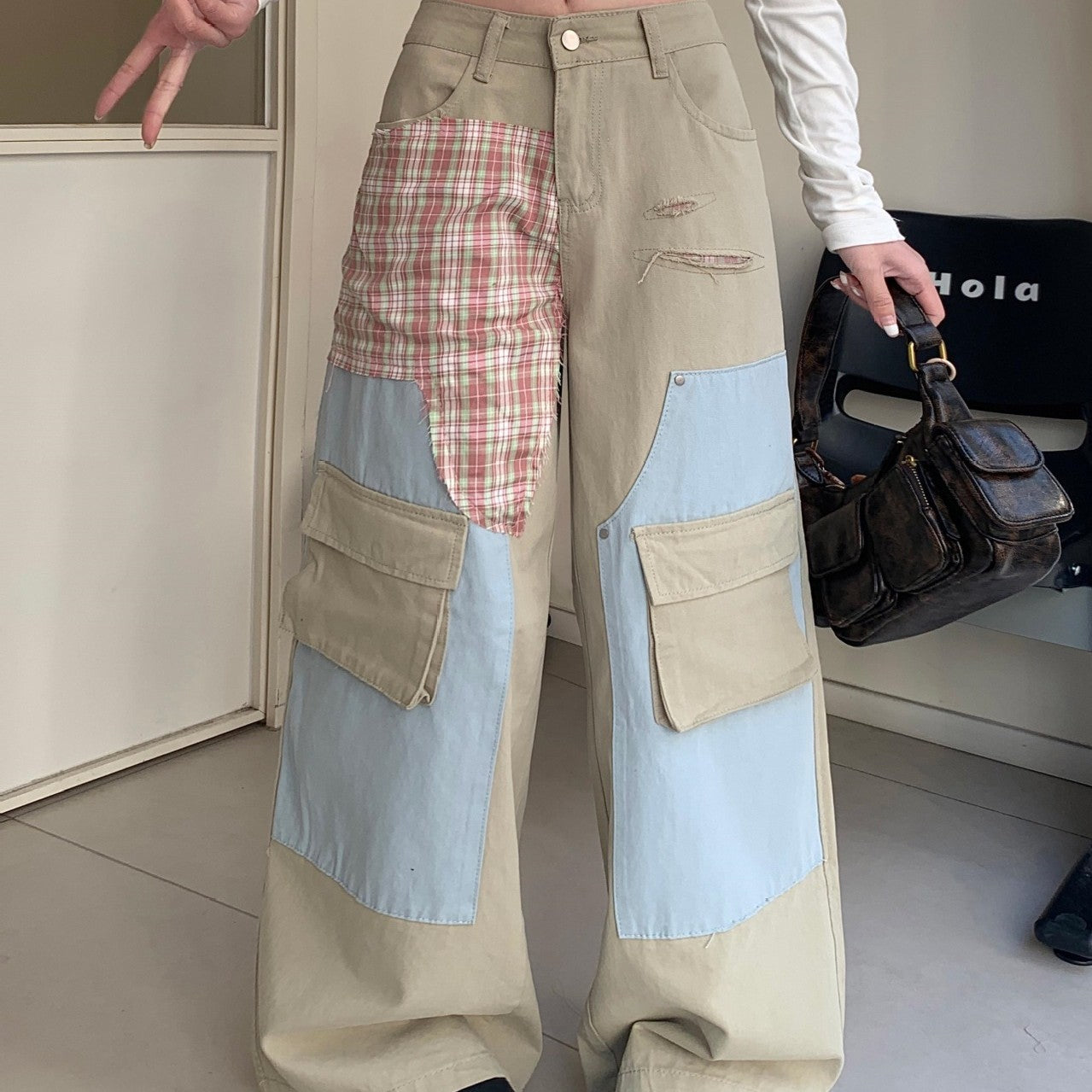 Wide Leg Draping  Pants