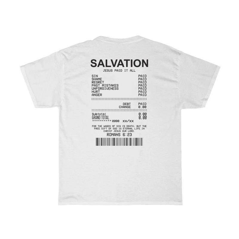 Salvation Back Print Bible Verse