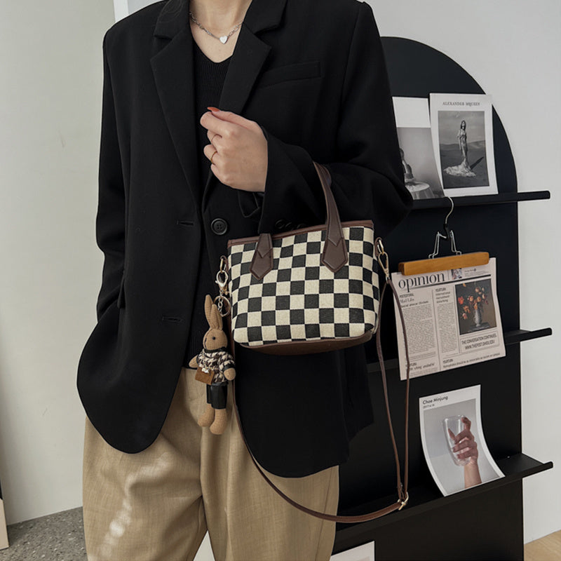 Houndstooth Checkerboard Handbag