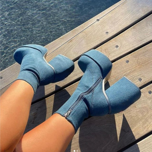 Stovepipe Platform Boots