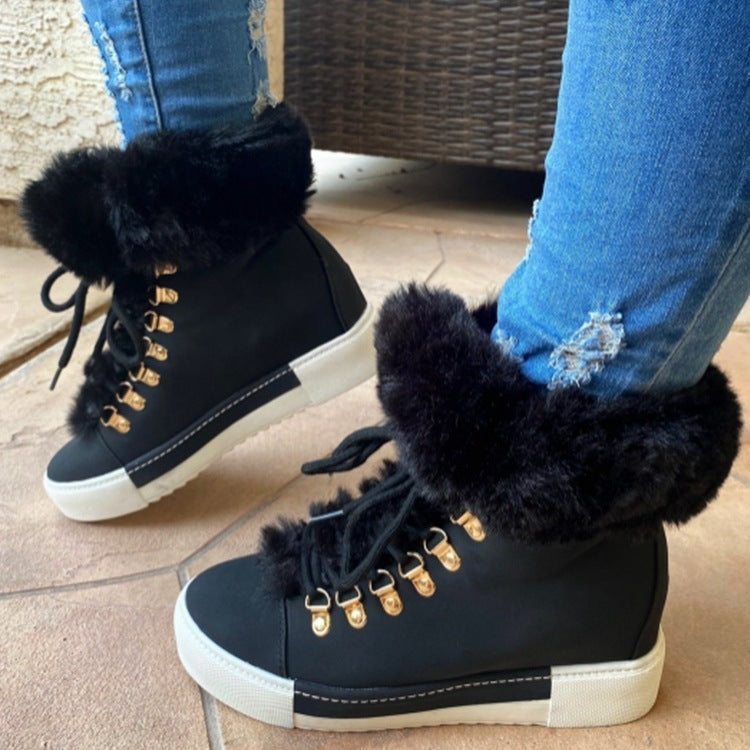 Fuzzy Ankle Boots